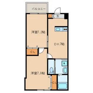 メゾン32【1階】の間取り