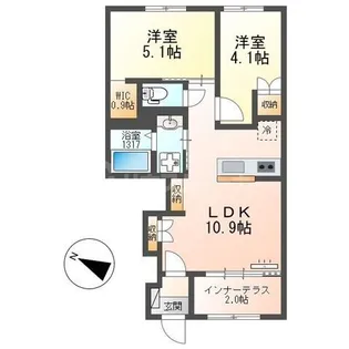 千葉県市川市大野町4【アパート】の間取り