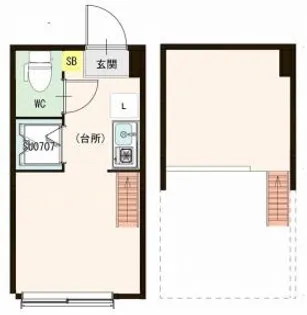 ハーモニーテラス大井II【1階】の間取り