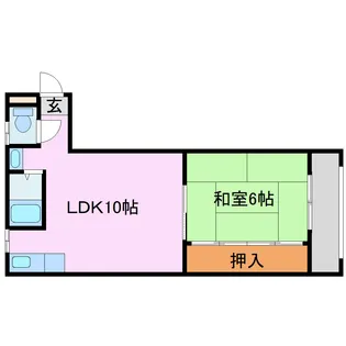 ミヤタマンション【4階】の間取り