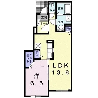 ボヌール・デ・ラ・メゾンI【1階】の間取り