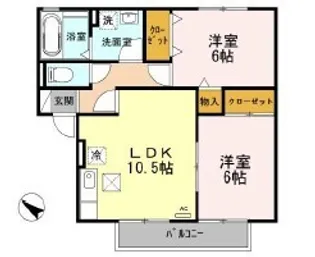 シャルム2【1階】の間取り