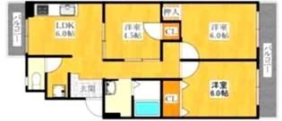 安田マンション【2階】の間取り