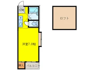 福岡県福岡市南区大橋3【アパート】の間取り