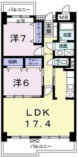 ベルフィオーレ【1階】の間取り