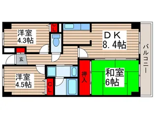 リヴァージュ158【2階】の間取り