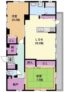愛知県名古屋市千種区観月町2【マンション】の間取り