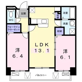 ミカーレ・トーゲン【4階】の間取り