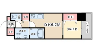 スプランディッド新大阪イースト【3階】の間取り