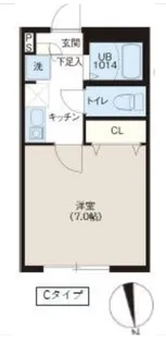 レピュア蓮根レジデンスII【4階】の間取り