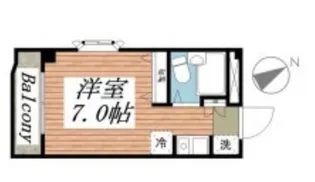 エステート富士見【2階】の間取り