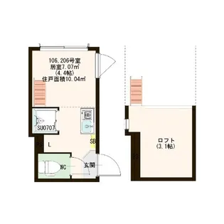レジデンス赤羽【1階】の間取り
