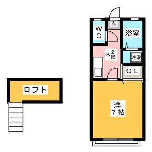 フォレストハイム【2階】の間取り