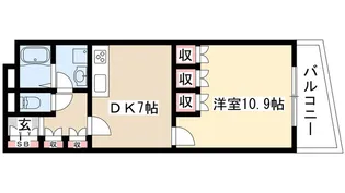 セイント橘【10階】の間取り