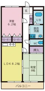 ボナカーサ【2階】の間取り