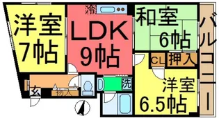 第3ハイツカトレア【3階】の間取り