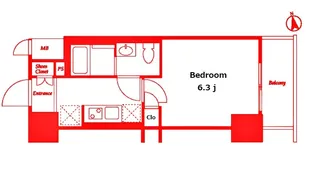 ビエント横濱鶴見【6階】の間取り