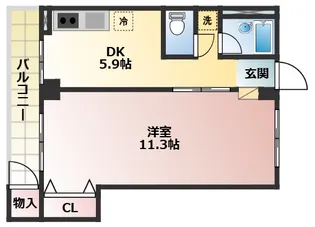 エターナルシティー公園 4号館【5階】の間取り