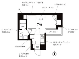 プチグランデ秋葉原【2階】の間取り