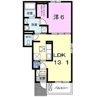 ファイン ヴィラ III A【1階】の間取り