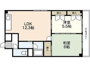 安井マンション【5階】の間取り