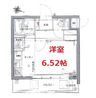 GENOVIA仲池上green wall【3階】の間取り