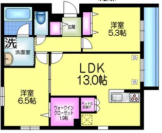 MI CASA KSK【1階】の間取り