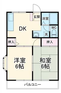 サンハイツ肥沼【1階】の間取り