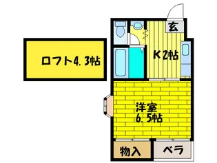 エヌズコ-ト【4階】の間取り
