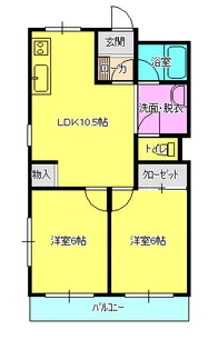 Flat新潟駅南South【1階】の間取り