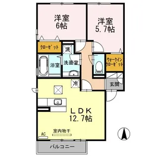 グランセ【1階】の間取り