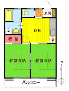 サンライズハイツ【2階】の間取り