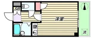 ワイズレジデンス阿倍野【5階】の間取り