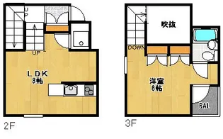 カーサハーツ【1階】の間取り