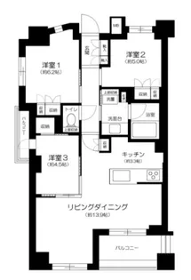 Brillia中野【4階】の間取り