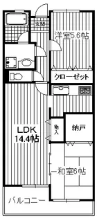トパーズコート【2階】の間取り