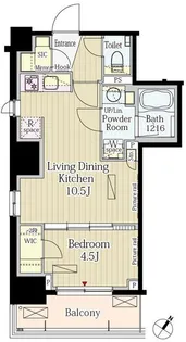 パークアクシス渋谷神山町【11階】の間取り