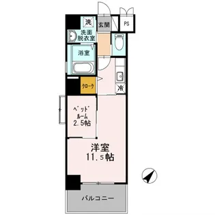 天神ファイブ【6階】の間取り