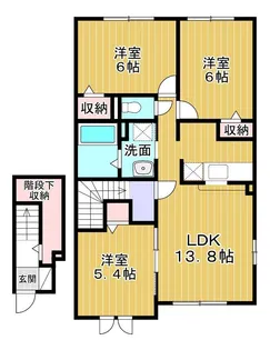 ソフィアガーデン昭和【2階】の間取り