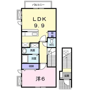 チェリーブラッサム【2階】の間取り