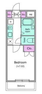 レジディア浦安【6階】の間取り