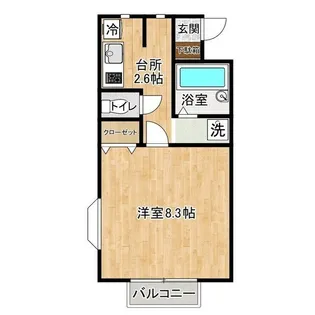 ハイパ-ルコ-ト【1階】の間取り