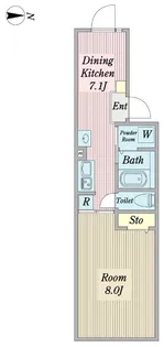 レジデンス千田【2階】の間取り