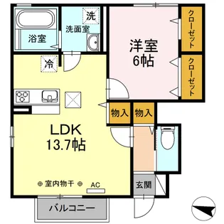 エル・サーティー【1階】の間取り