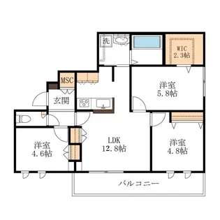 COCOON PLACE【2階】の間取り