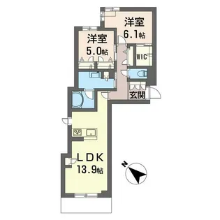 クアドリフォリオ浦和美園【1階】の間取り