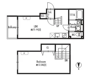 プライマル四谷荒木町の間取り