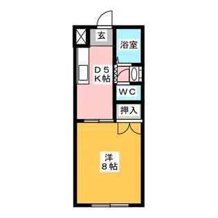 コーポ江島【1階】の間取り