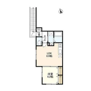 ウェルスクエア等々力【2階】の間取り