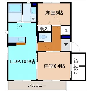 エクレールフレーズ【3階】の間取り